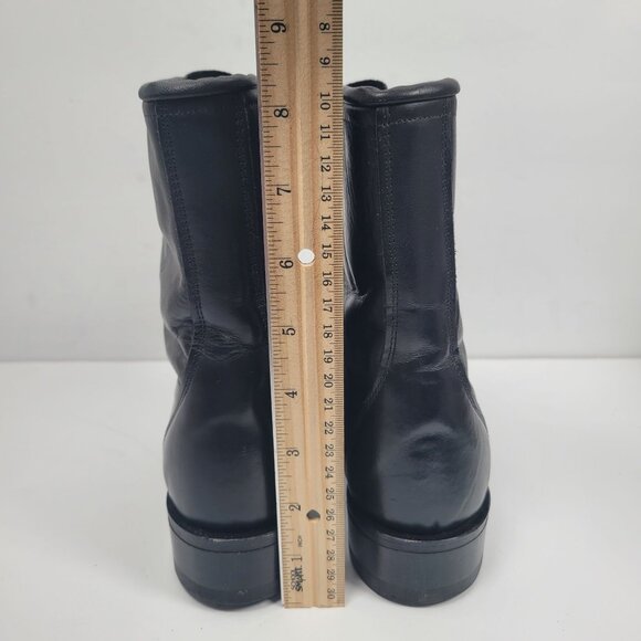 Laredo Kilte Roper Women's Black Leather Lace up Western Boots US Size 7M - Picture 11 of 12